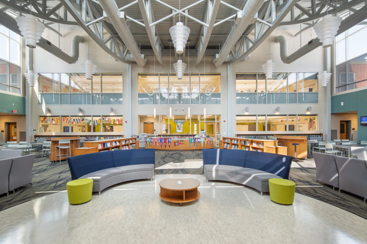 Cedarbrook Middle School media center library